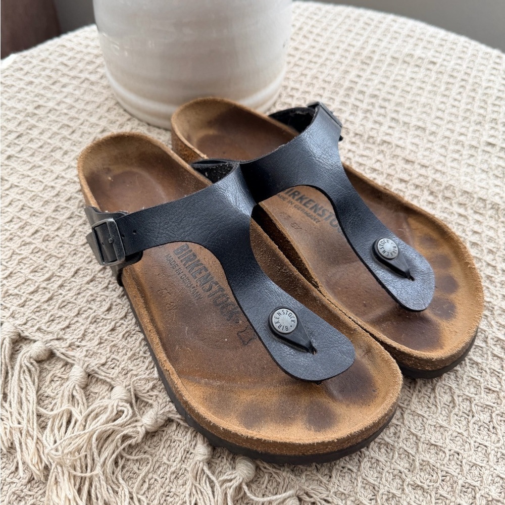 Birkenstock Black and Brown Sandals